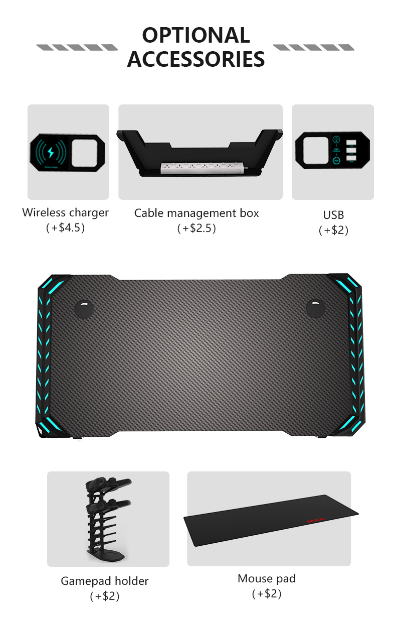 T Shaped Eco-friendly Ergonomic Design Office Gaming Desk T1-C Escritorio de juegos de oficina de diseño ergonómico ecológico en forma de T T1-C