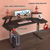 AOR ESPORTS Escritorio de oficina eléctrico de altura ajustable con soporte para monitor