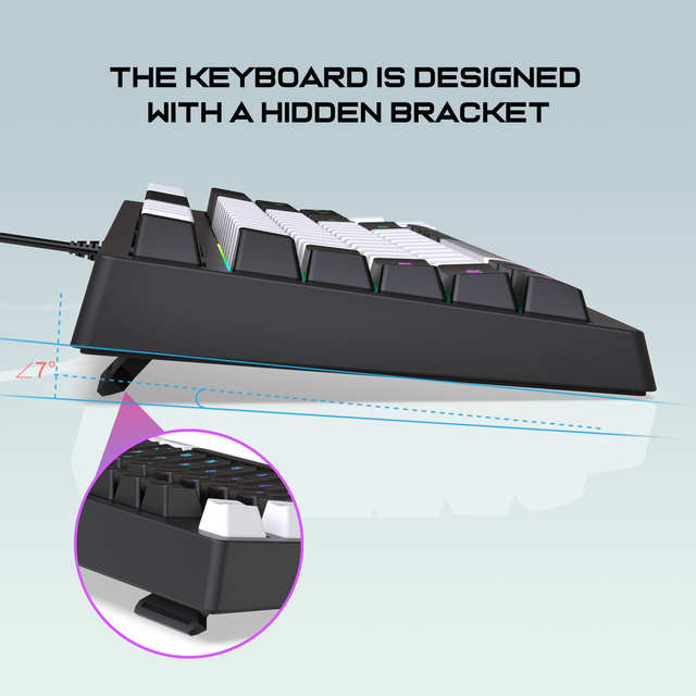 El teclado del juego G69 ató con alambre el hogar de la oficina de las llaves del resplandor 87 de los esports mecánicos de la sensación del RGB