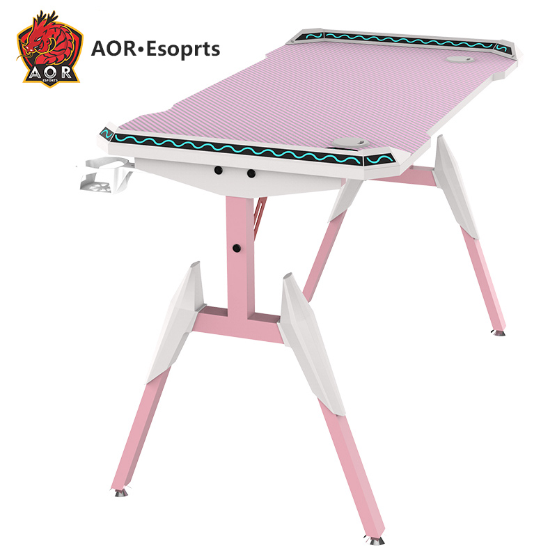 Escritorio de juegos de oficina de diseño ergonómico ecológico en forma de T T1-C