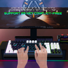El teclado del juego G69 ató con alambre el hogar de la oficina de las llaves del resplandor 87 de los esports mecánicos de la sensación del RGB