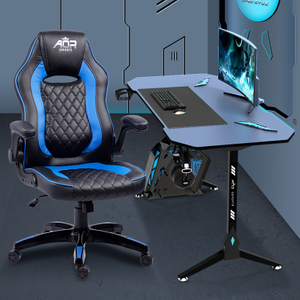 Escritorio para juegos S1-Y de tablero de partículas de 180 cm, diseño ergonómico, respetuoso con el medio ambiente