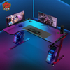 Aor Esports Tablero de partículas ecológico en forma de L con luz RGB, escritorio para juegos de 140/160 cm L1-7