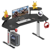 AOR ESPORTS Escritorio de oficina eléctrico de altura ajustable con soporte para monitor