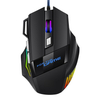 Ratón de juego con cable, ratón de juego con luz de aliento deslumbrante de 7 botones