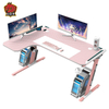 Aor Esports Tablero de partículas ecológico en forma de L con luz RGB, escritorio para juegos de 140/160 cm L1-7
