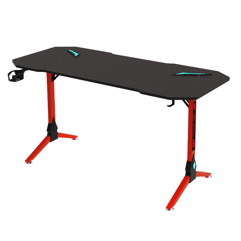 Escritorio para juegos S1-Y de tablero de partículas de 180 cm, diseño ergonómico, respetuoso con el medio ambiente
